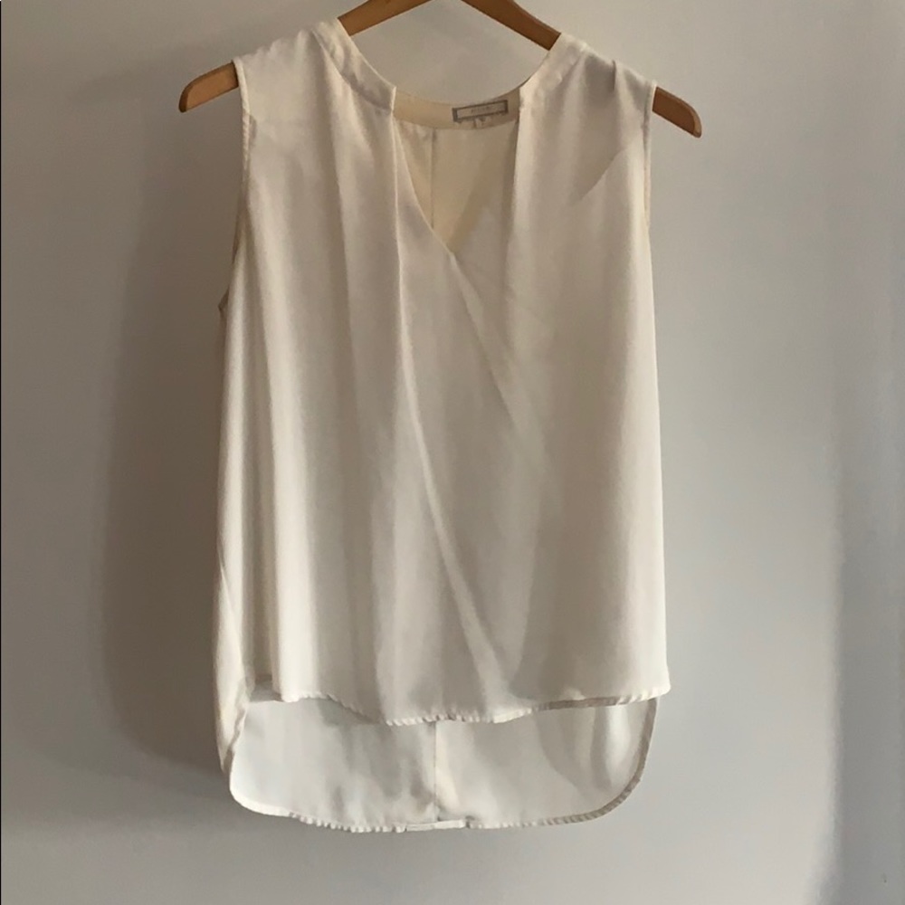 Silky white tank top